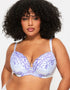 Ann Summers Sexy Lace Padded Plunge Bra White/Lilac