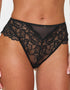 Ann Summers Sexy Lace High Waist Brazilian Brief Black