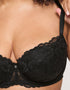 Ann Summers Sexy Lace Padded Balcony Bra Black