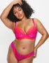 Ann Summers Sexy Lace Brazilian Brief Coral Ombre