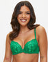 Ann Summers Sexy Lace Padded Plunge Bra Dark Green