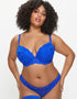 Ann Summers Sexy Lace Padded Plunge Bra Greek Blue