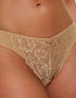 Ann Summers Sexy Lace Brazilian Brief Latte