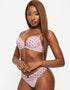 Ann Summers Sexy Lace Padded Plunge Bra Pale Pink Spot
