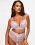 Ann Summers Sexy Lace Padded Plunge Bra Pale Pink Spot