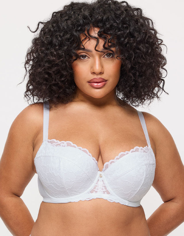 Ann Summers Sexy Lace Padded Balcony Bra White