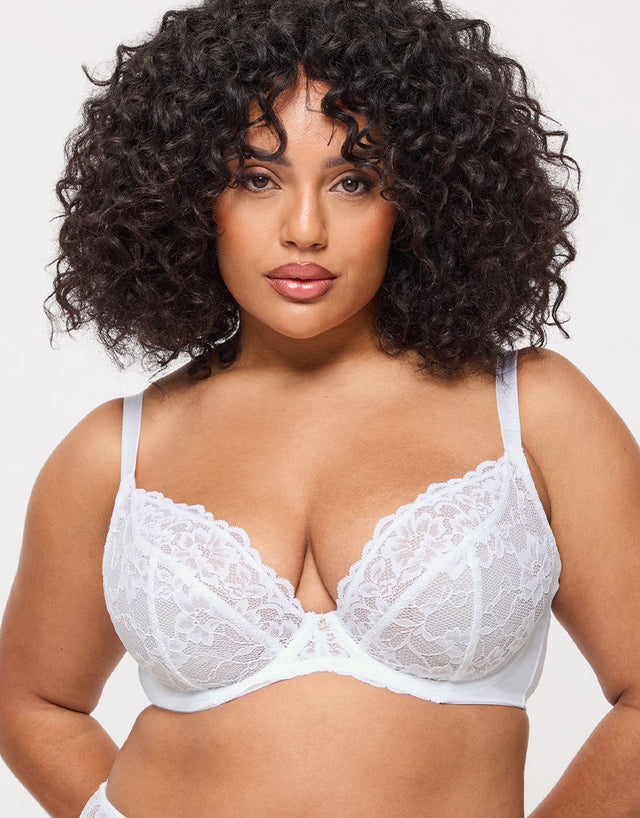 Ann Summers Sexy Lace Plunge Bra White Brastop US Ann Summers Sexy Lace Plunge Bra White Brastop US