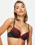 Ann Summers Sexy Lace Padded Plunge Bra Black/Red