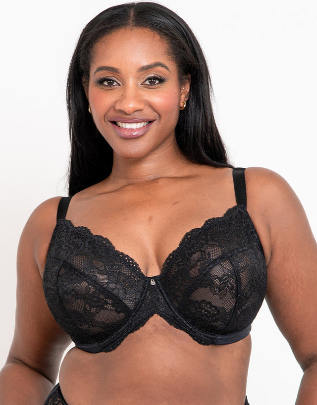 Ann Summers Sexy Lace Planet Plunge Bra Black – Brastop US