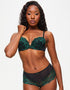 Ann Summers Sexy Lace Short Black/Green