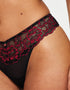 Ann Summers Sexy Lace Planet Thong Black/Red