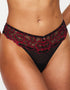 Ann Summers Sexy Lace Planet Thong Black/Red