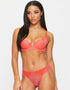 Ann Summers Sexy Lace Planet Brazilian Brief Coral