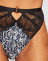 Ann Summers Rapturous High Waist Brazilian Brief Black/Multi