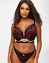 Ann Summers Yours Truly Padded Plunge Bra Black/Red