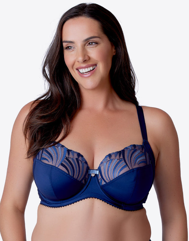 Berlei Embrace Full Cup Side Support Bra Deep Blue