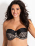 Charnos Superfit Lace Strapless Bra Black/Cosmetic