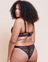 Curvy Kate All Night Lace Tanga Black/Blush
