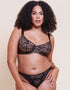 Curvy Kate All Night Lace Tanga Black/Blush