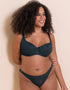 Curvy Kate All Night Lace Tanga Denim Blue
