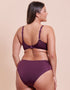 Curvy Kate Beach Bliss Scooped Balcony Bikini Top Mulberry Purple
