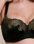 Curvy Kate Boost Lace Padded Balcony Bra Black/Gold