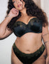 Curvy Kate Boost Lace Padded Balcony Bra Black/Gold