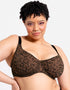 Curvy Kate Cool Cat Scooped Multiway Balcony Bra Leopard Brown