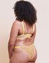 Curvy Kate Cool Cat Scooped Multiway Balcony Bra Yellow Floral
