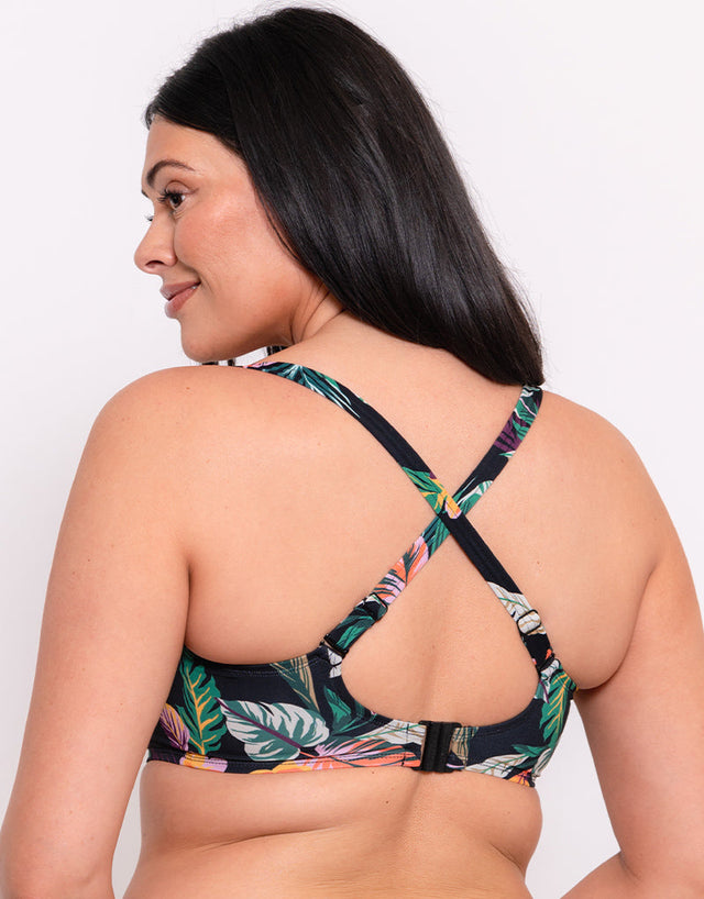 Curvy Kate Cuba Libre Padded Balcony Bikini Multiway Top Print Mix
