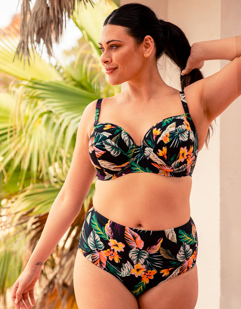 Curvy Kate Cuba Libre Balcony Bikini Top Print Mix – Brastop US