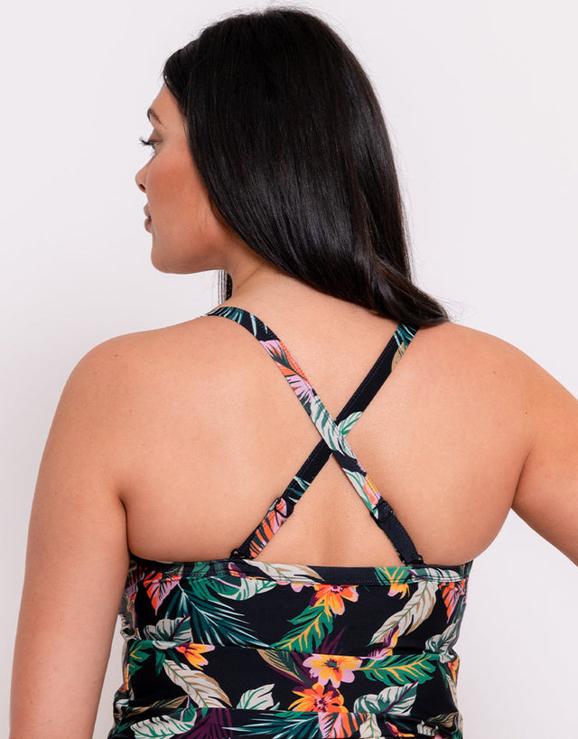 Curvy Kate Cuba Libre Plunge Tankini Multiway Top Print Mix