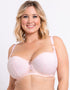 Curvy Kate Emboost Padded Balcony Bra White/Pink