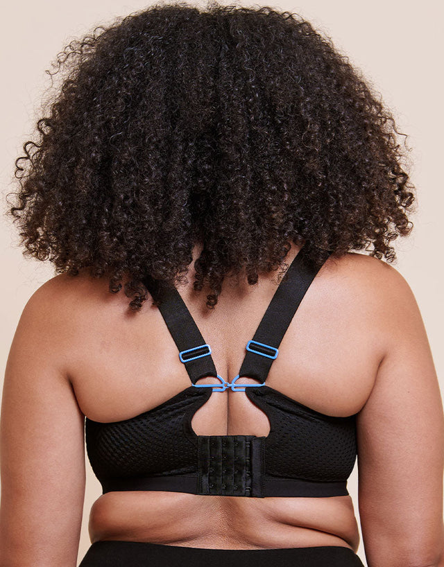 Curvy Kate Everymove Wired Multiway Sports Bra Black/Blue Print