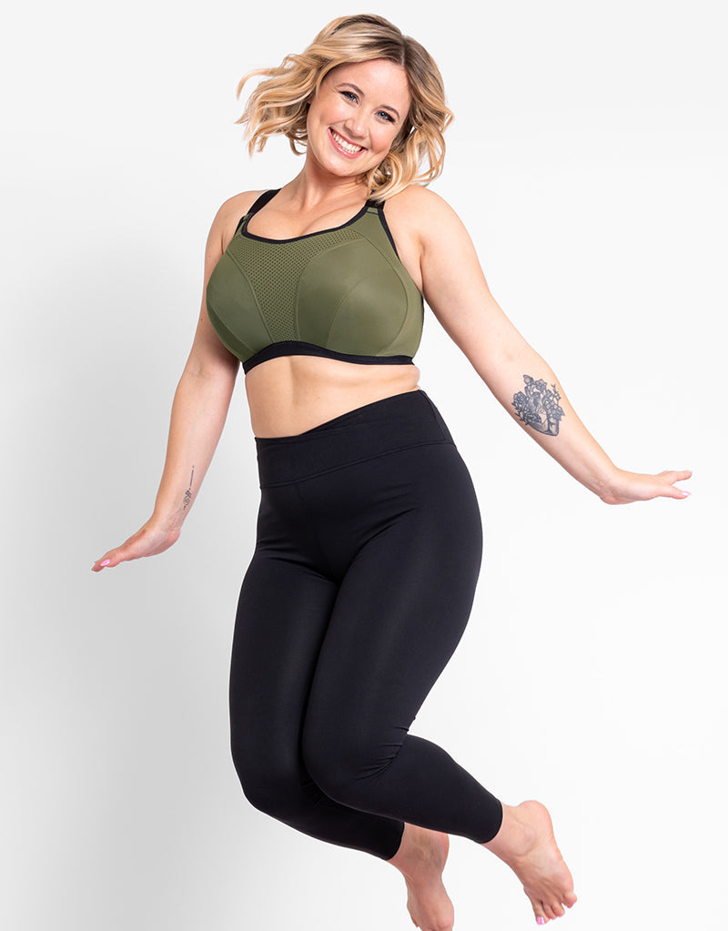 Curvy Kate Everymove Wired Sports Bra Jungle Green/Black – Brastop US