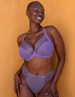 Curvy Kate Flare Full Cup Plunge Side Support Bra Amethyst Purple