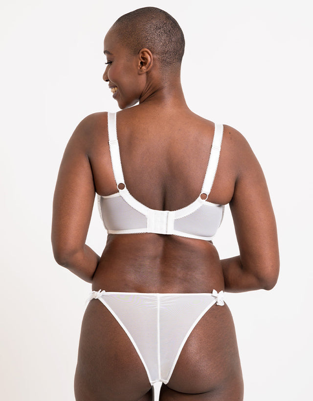Curvy Kate Flora Tanga White