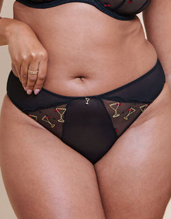 Curvy Kate Happy Hour Brazilian Brief Black