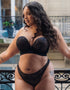 Curvy Kate Hey Girls Thong Black/Latte