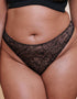 Curvy Kate Hey Girls Thong Black/Latte