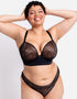 Curvy Kate Hey Girls SuperPlunge Strapless Multiway Bra Black/Latte