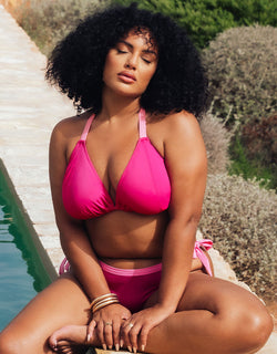 Curvy Kate Ibiza String Bikini Top Pink