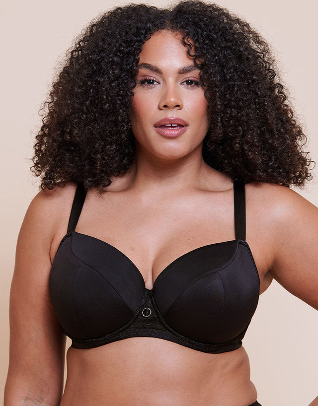 Curvy Kate Daze Padded T-Shirt Balcony Bra Black