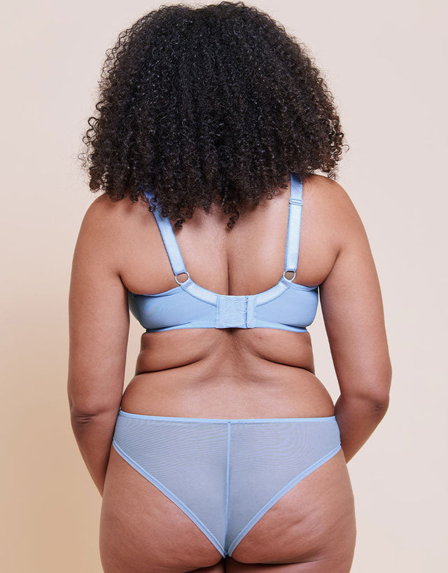 Curvy Kate Lightstyle Scallop Brazilian Light Blue/Silver