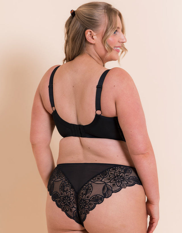 Curvy Kate Lovelace Full Cup Side Support Bra Black/ Taupe