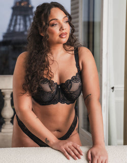 Curvy Kate Lovelace Full Cup Side Support Bra Black/ Taupe