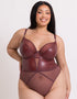 Curvy Kate Lucky Star Plunge Body Oxblood