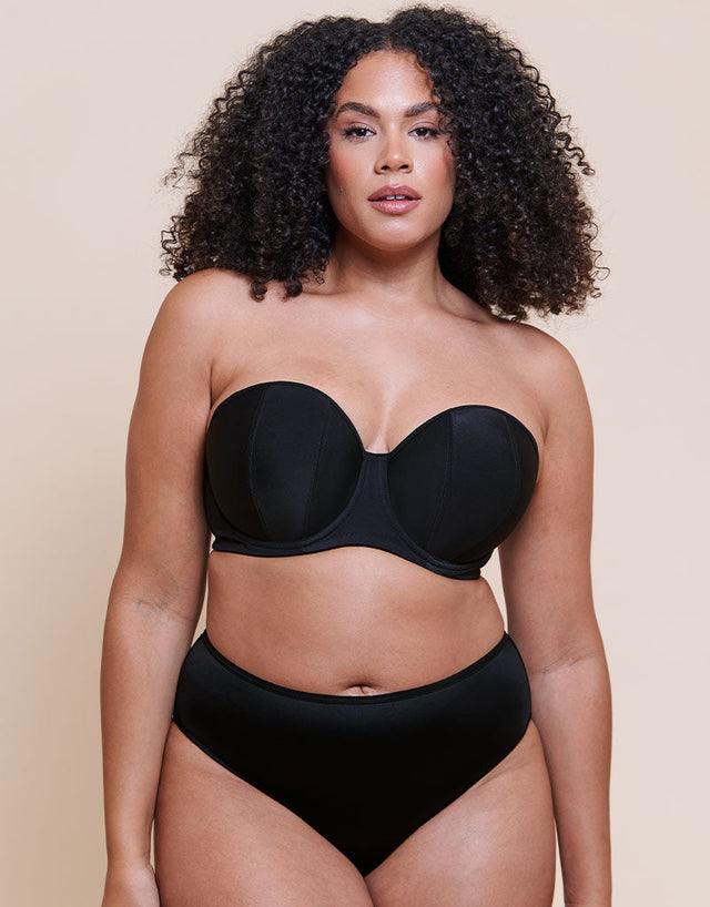 Curvy Kate Luxe Strapless Multiway Bra Jet Black