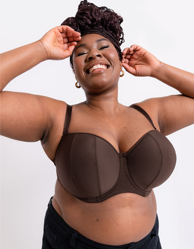 32F Bra Size in G Cup Sizes Nude by Panache Convertible, Strapless and  Support Plus Size