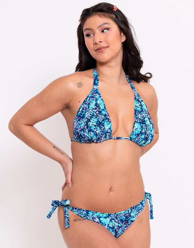 Curvy Kate Mykonos String Multiway Bikini Top Blue Print